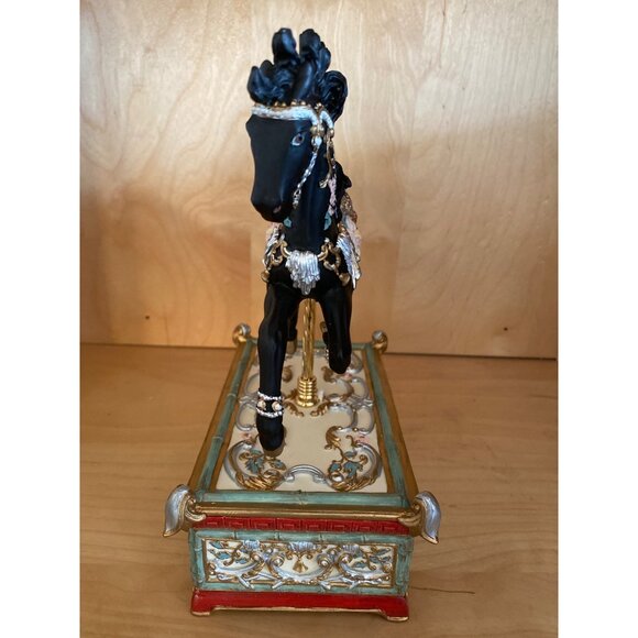 SF Music Box Co Chinoiserie Carousel Horse Ltd Ed Maureen Drdak Chariots of Fire - Picture 4 of 16